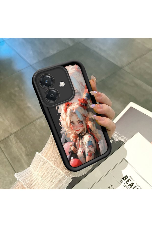 Oppo A3/A3X 4G/5G Compatible Black Silicone Case Shockproof with Camera Protection