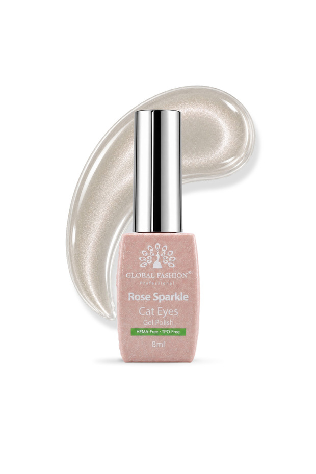 Rose Sparkle Magnetic Cat Eye Gel Polish 8ml HEMA & TPO-Free