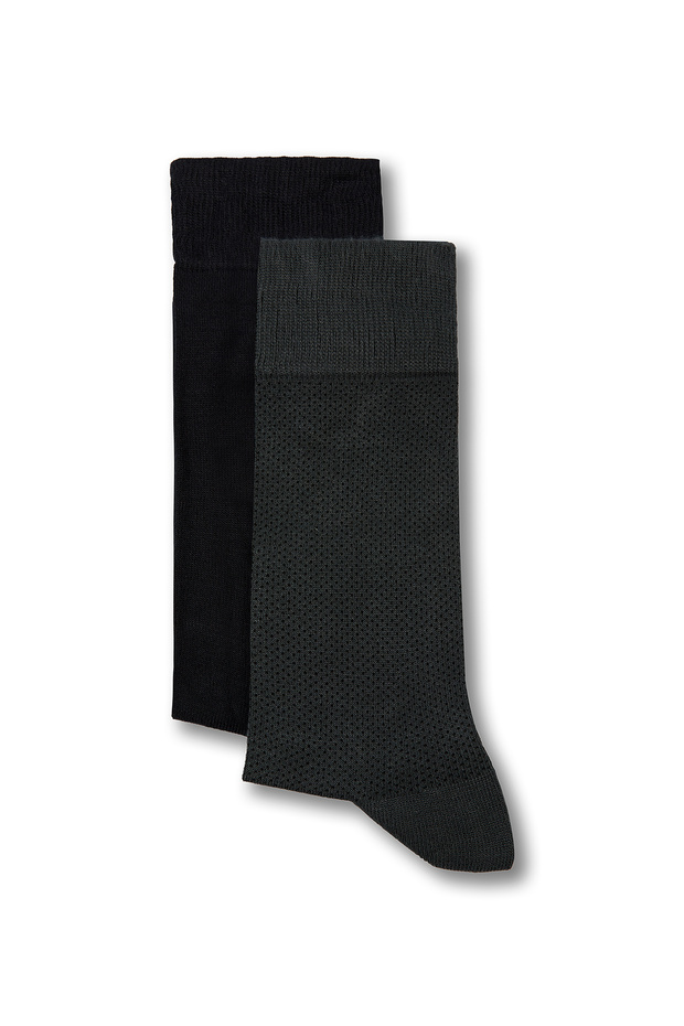 Set of 2 Bamboo Blended Thin Socks