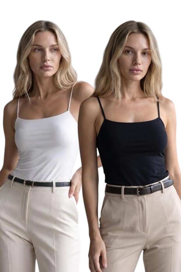 2-Pack Women's Thin Strap Tank Tops
