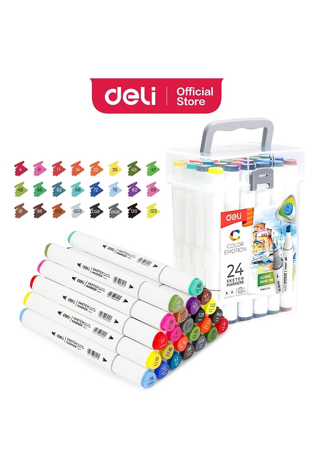 Sketch Marker Double Tip 24-Pack
