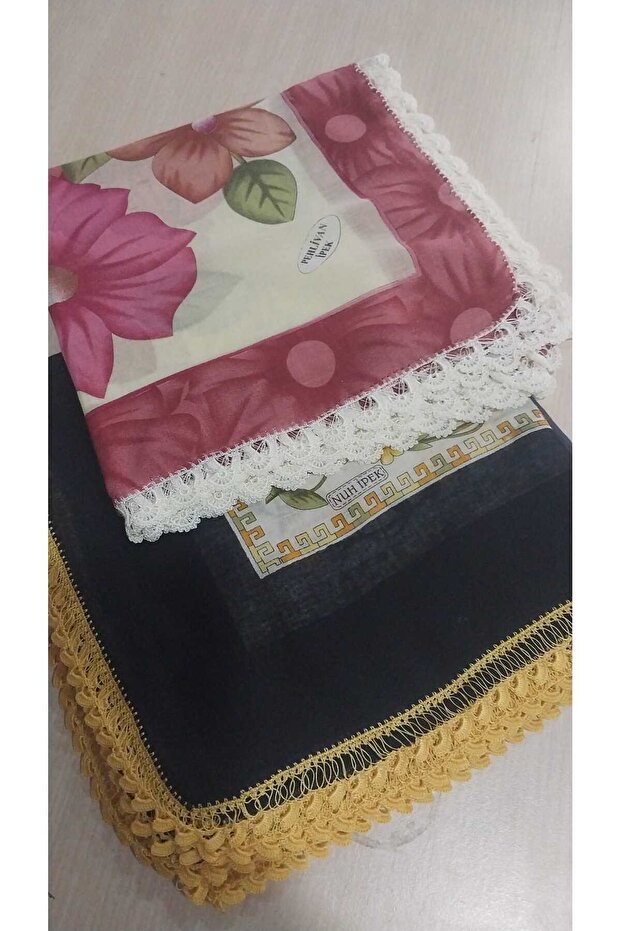 100 X 100 Cotton Crochet Dowry Blanket 2 Pieces Embroidered Yemen