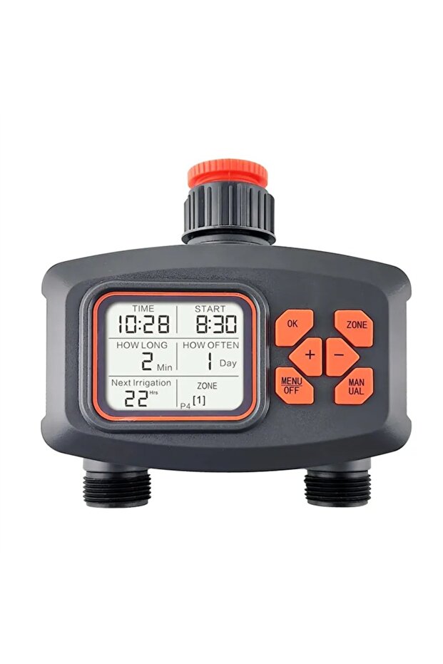 جهاز ري النباتات الذكي DX2578 مع شاشة LCD و4 برامج ري أوتوماتيكية.