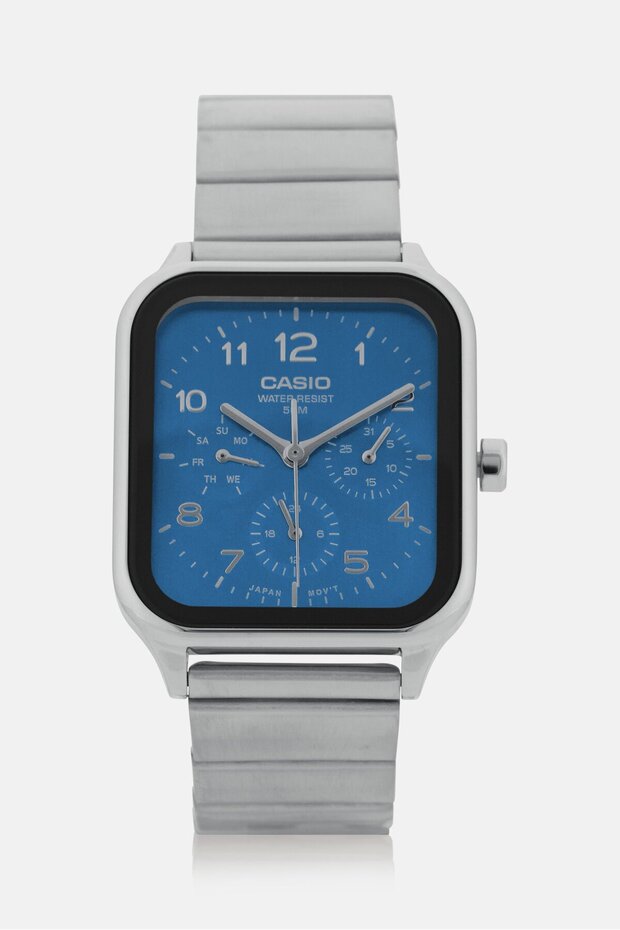 Men MTP-M306D-2AVDF Analog Stainless Steel Watch 44 mm, Silver