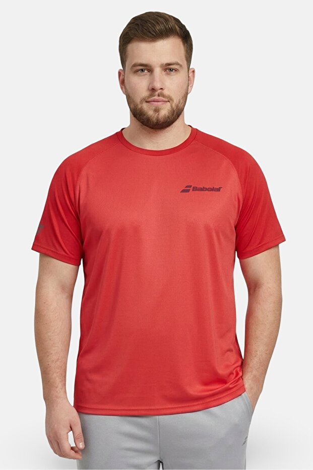 Men Sportswear Fit Short Sleeve Training T-Shirt, Red