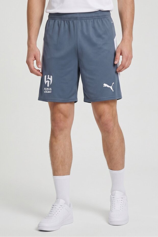Men Sportswear Fit Al Hilal Football Shorts, Grey