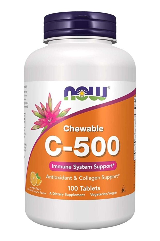 Vitamin C500 Chewable Orange, 100 Tabs