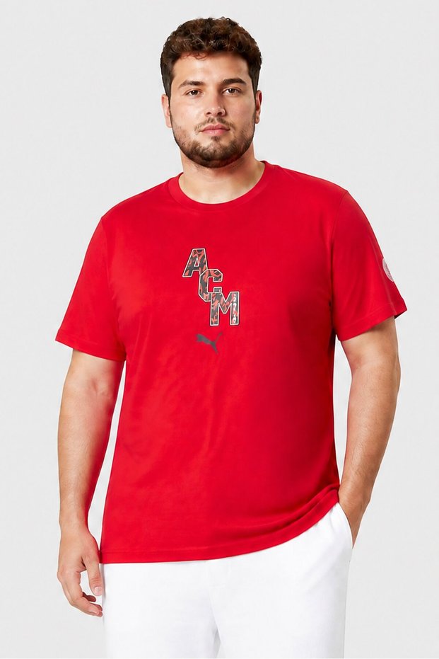Men Sportswear Fit Short Sleeve Outdoor T-Shirt, Red