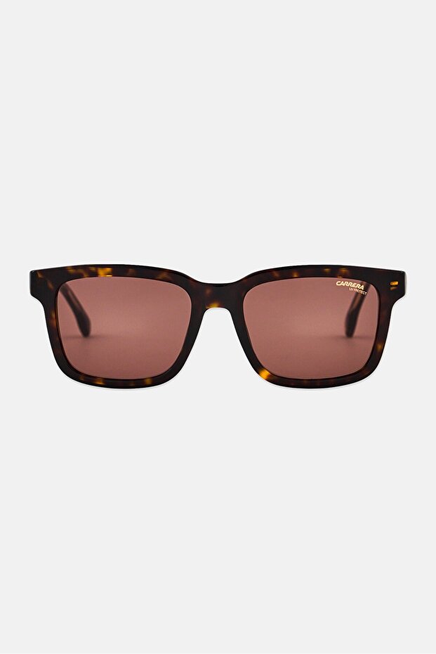 Men 2037910865370 251 Square Sunglasses, Havana