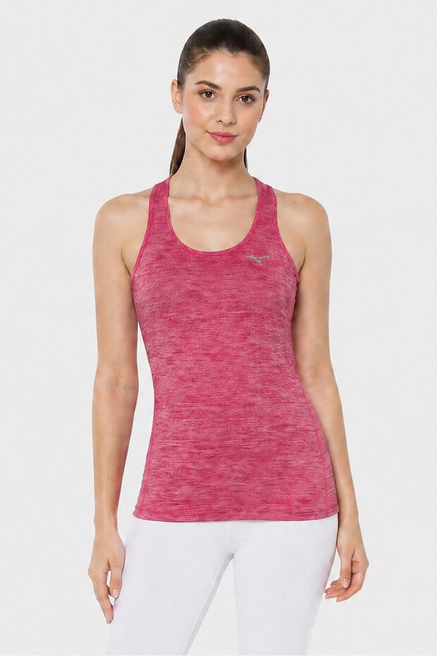 Women Sportswear Fit Running Tank Top, Heather Pink