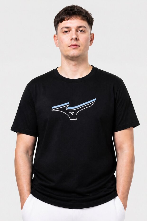 Men Sportswear Fit Short Sleeve Outdoor T-Shirt, Black