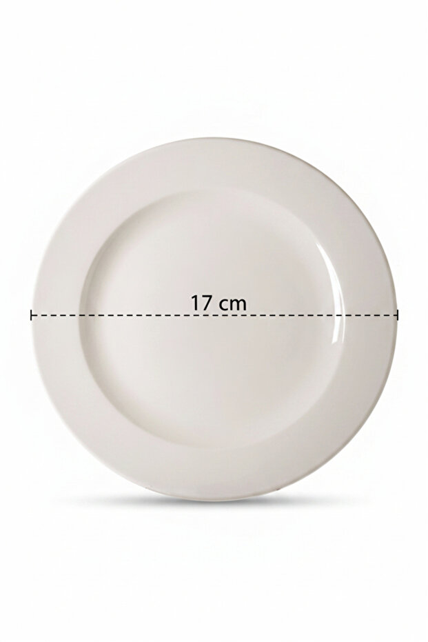 12-Pack Tuna Pasta Plate 17cm Cream