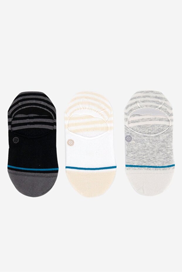 Women Sensible Two 3 Pairs Socks, Black and Grey and White