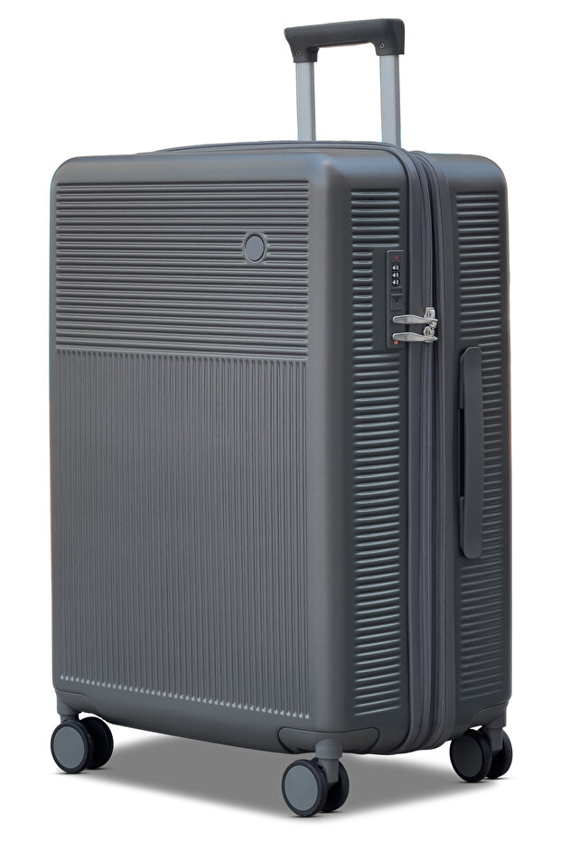 Monarch Expandable PC Large Checked 28 Inch (30-35kg) Luggage, Hard Shell, Lightweight, Combination Lock, Suitcase
