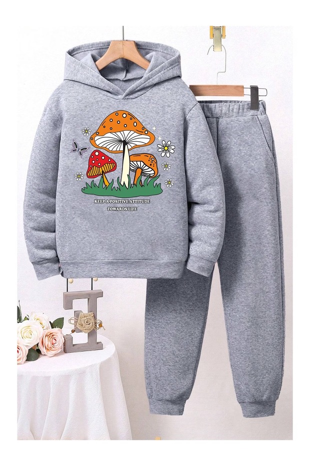 Mushrooms Printed Track Suit Set