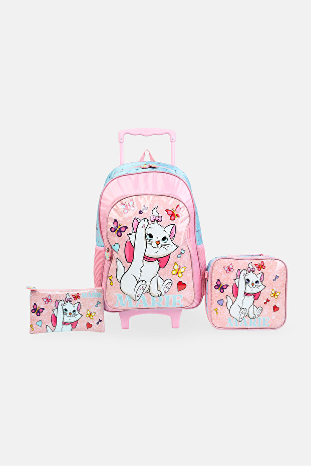 Kids Girl Marie 3 In 1 Trolley School Set, Multicolor