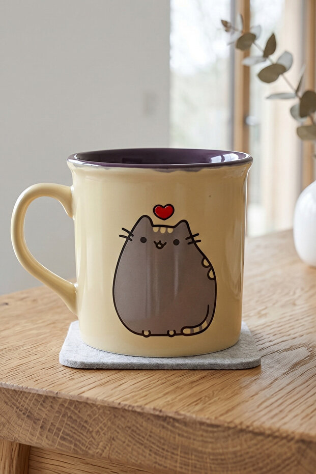 Kedi Kalp Oval Kupa