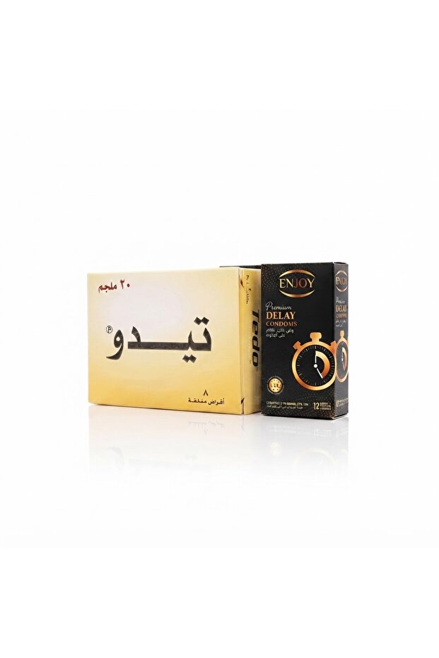إنجوي بريميوم ديلاي 12 قطعة + تيدو 20ملج 8 أقراص | كومبو مزدوج