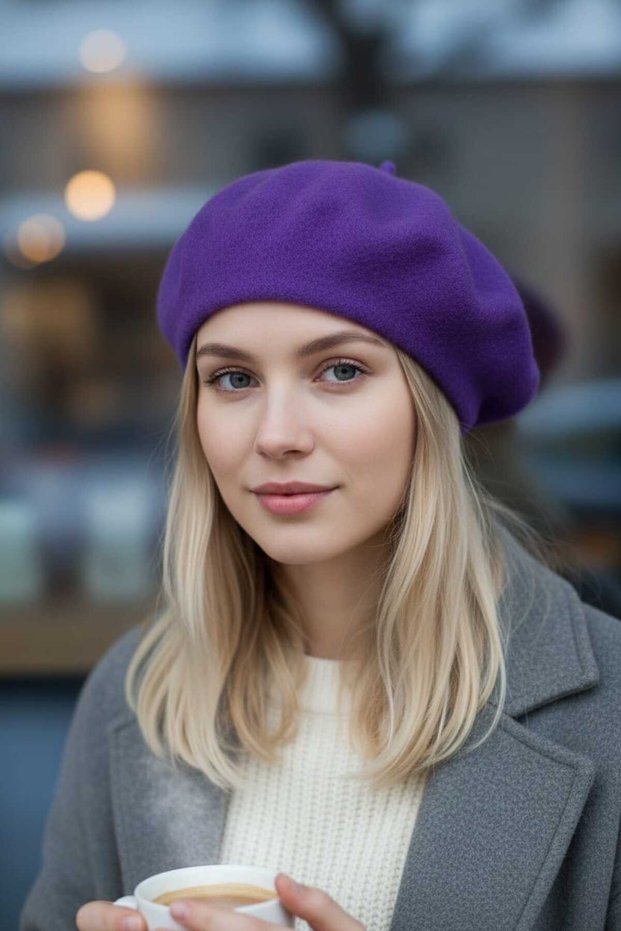 Women's Painter Angora Beret