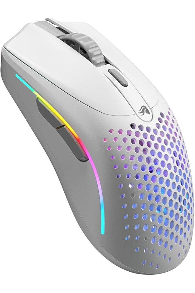 Glorious Gaming Mouse - Model O 67 g Superlight Honeycomb Mouse, RGB Matte White Mouse - USB Gaming