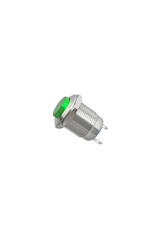 High head button without retention - green