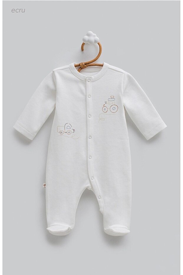 First Car Men's Overalls Ecru