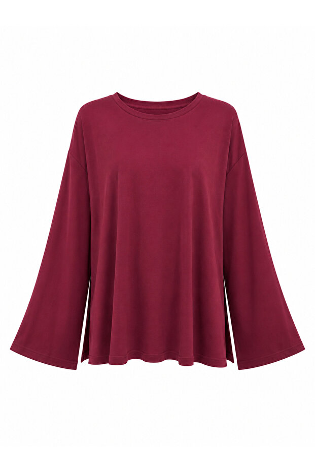 Burgundy Long Sleeve Basic