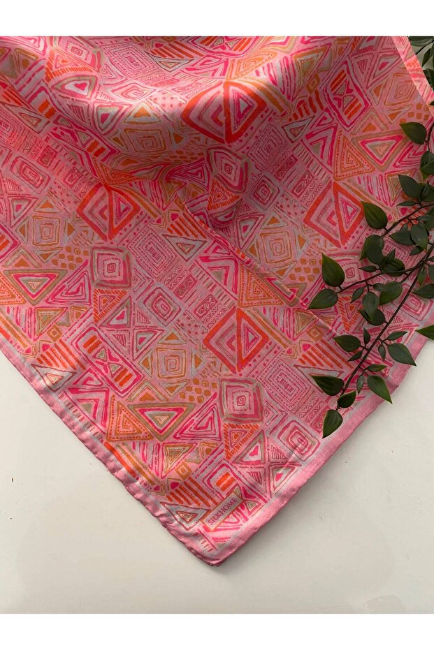 Hieroglyph Pattern Soft Cotton Scarf