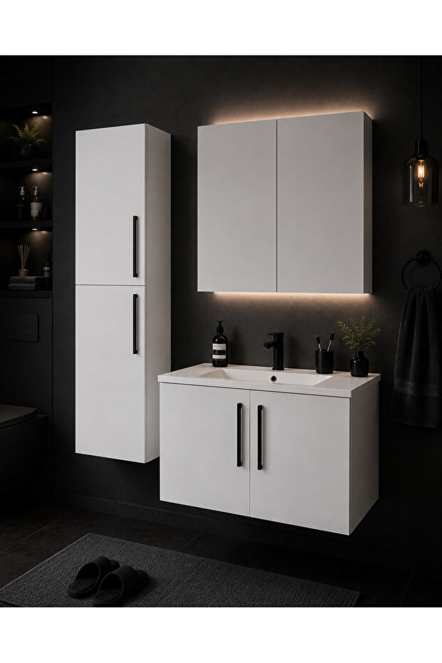 65 CM 3’LÜ BANYO DOLAP SETİ