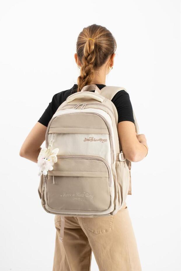 Ventis Unisex Mascot School Bag High School Middle School Backpack 43*30 cm Multi-Pocket Vnt5-J