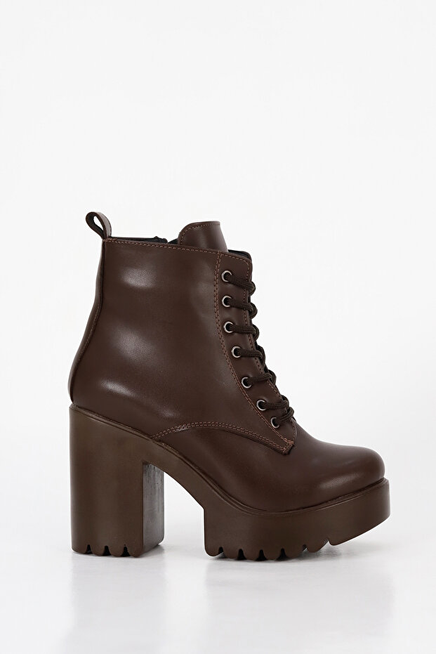 JVL 207 Lace Detail High Heel Boots