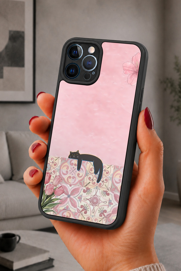 حافظة مقاومة للصدمات متوافقة مع هاتف iPhone 12 Pro Max مع حماية للكاميرا بنمط زخرفي