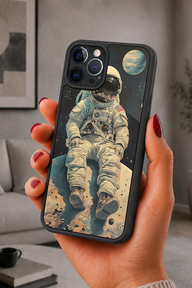 حافظة مقاومة للصدمات متوافقة مع هاتف iPhone 12 Pro Max مع حماية للكاميرا بنمط كوكبي