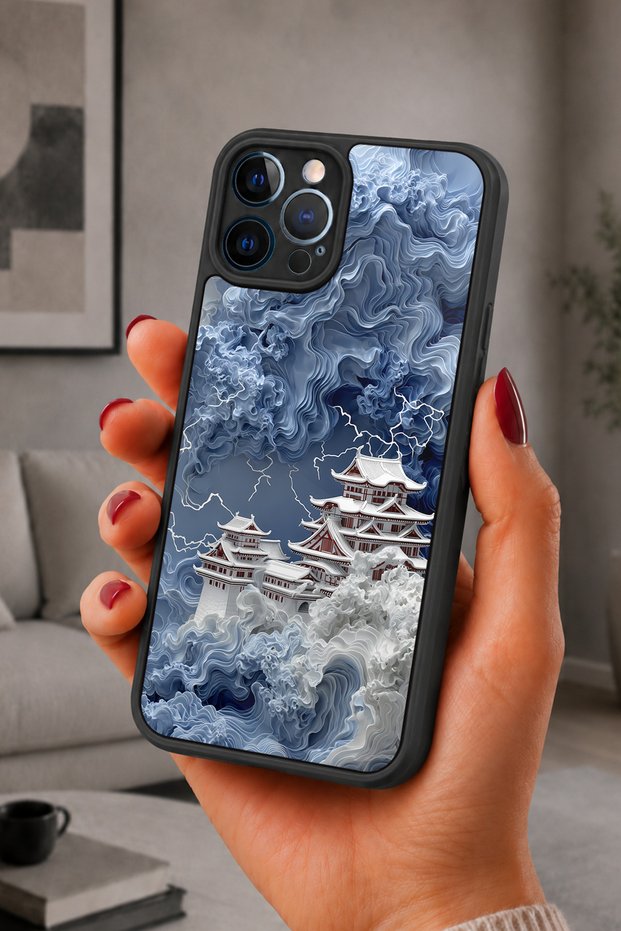 حافظة مقاومة للصدمات متوافقة مع هاتف iPhone 12 Pro Max مع حماية للكاميرا بنمط الحقلية
