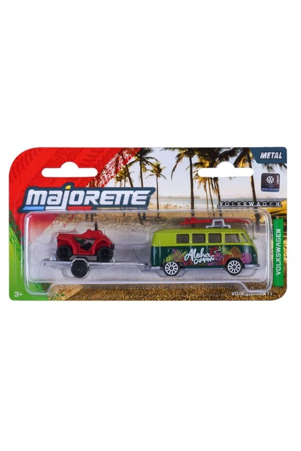 Volkswagen T1 and Atv Trailer Model Car