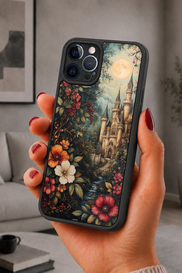 حافظة مقاومة للصدمات متوافقة مع هاتف iPhone 12 Pro Max مع حماية للكاميرا بنمط شاتو