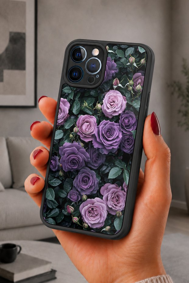 حافظة مقاومة للصدمات متوافقة مع هاتف iPhone 12 Pro Max من MorGülBahçesi مع حماية للكاميرا