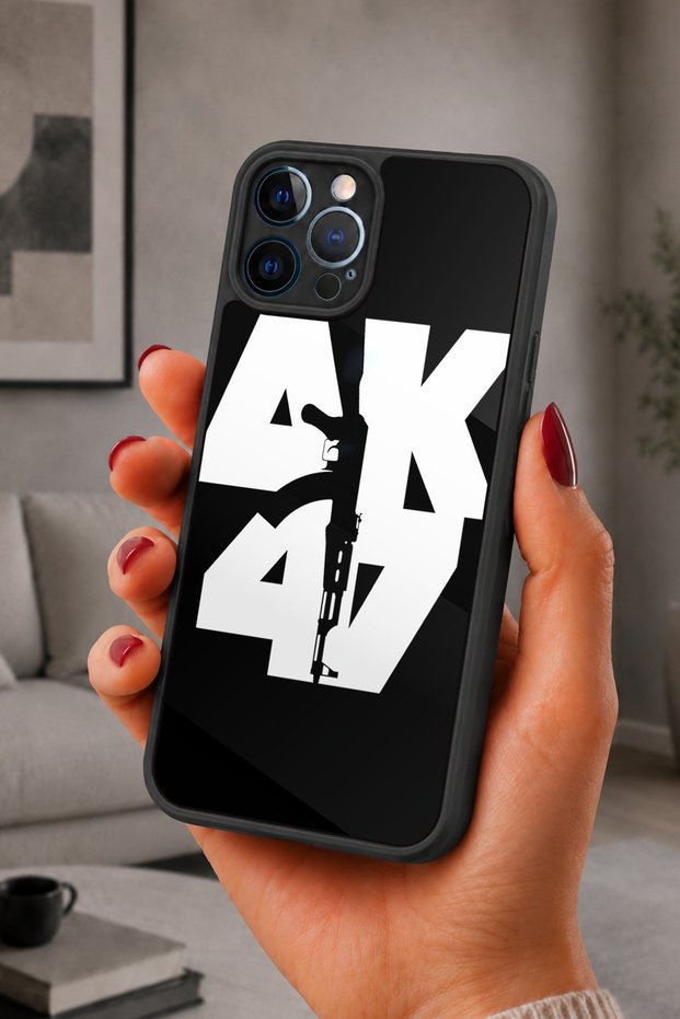 حافظة مقاومة للصدمات متوافقة مع هاتف iPhone 12 Pro Max مع حماية للكاميرا بنمط السلاح