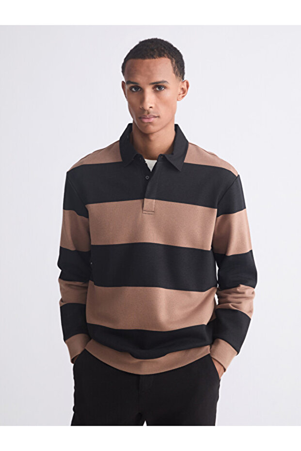 Sparkling Choices from Shining Store Devrik Roba Collar Men's Sweatshirt