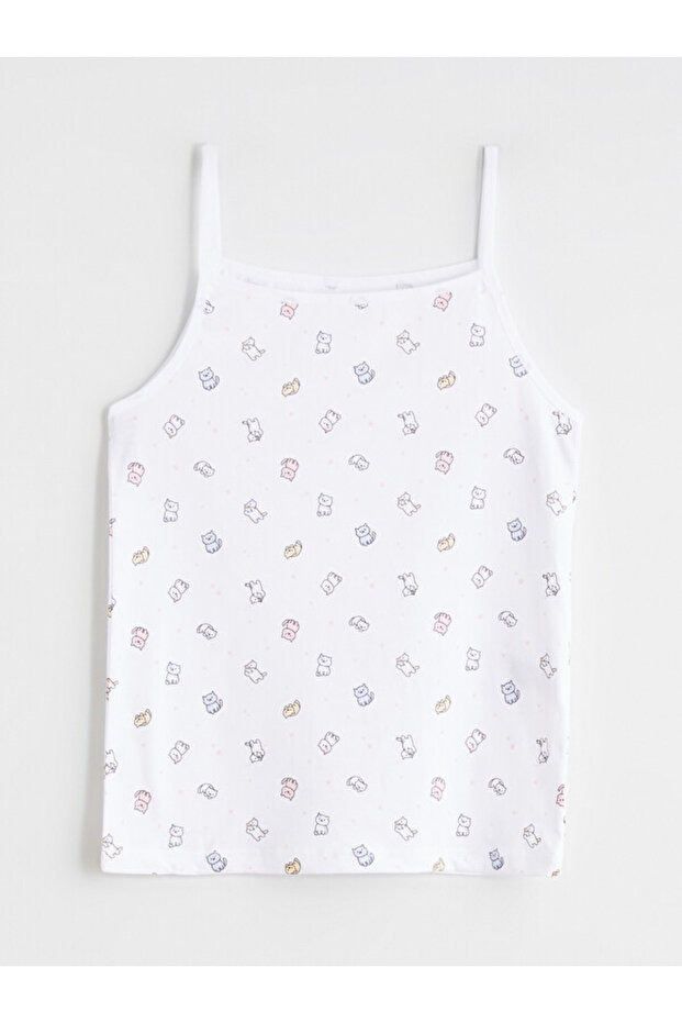 Esvab • Modern & Distinctive Square Roba Collar Rope Strap Girls' Undershirt