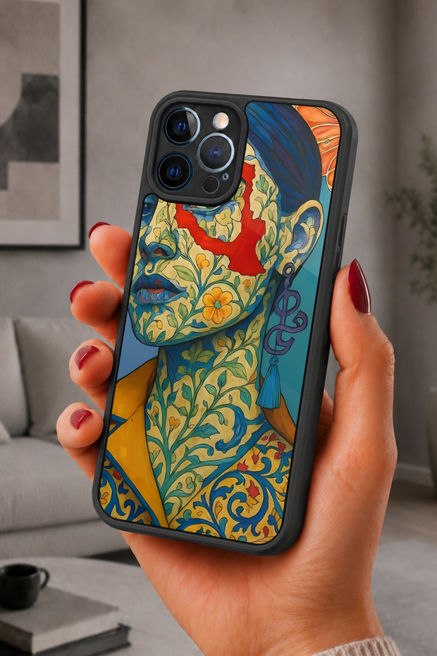 حافظة مقاومة للصدمات متوافقة مع هاتف iPhone 12 Pro Max مع حماية للكاميرا بنمط زهور