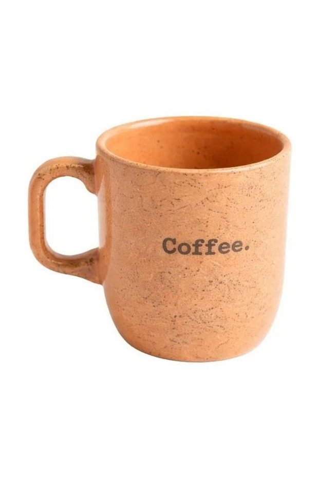 Manifest Form Art Mug Ceramic Mug Cup with Text Detail Matte Textured