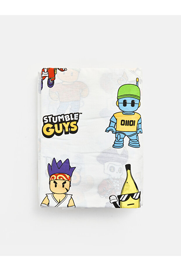 Stumble Guys Printed Cotton Single Duvet Cover Set for Style Seekers from Uzg Store