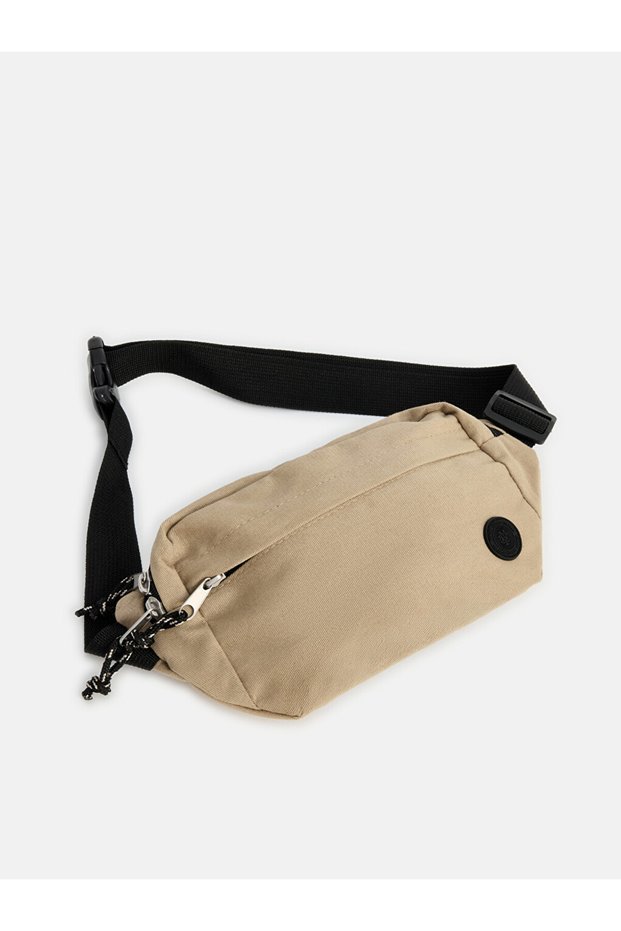 Vizyon New Season Beige Zippered Men's Chest Bag