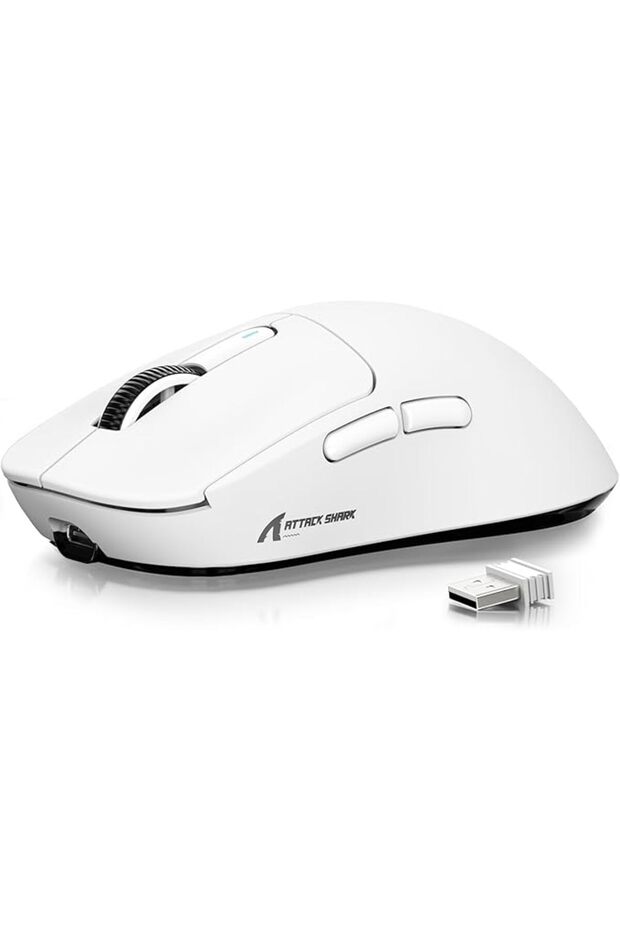 ماوس ألعاب اكس خفيف الوزن مع مستشعر العاب بيكسارت PAW3395، بلوتوث 2.4G، لاسلكي/سلكي، 26000 نقطة لكل
