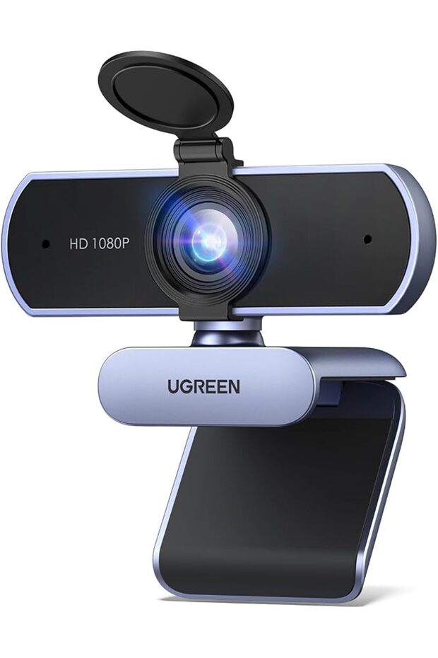 Yogreen Webcam 1080P Pc Camera for Computer Streaming Microphone Gray USB Hd | High-Quality Live Streaming Camera