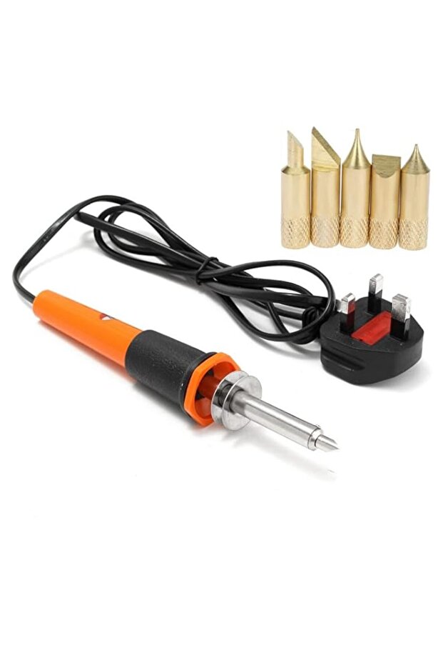 Melfi Melfiâ„¢ Multi-purpose 30W 240VAC Multi Tipped Wood Burning Soldering Iron Kit Anti-Oxidation
