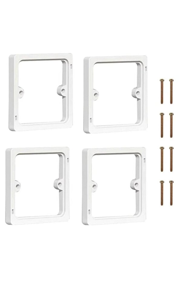 4pack Wall Box Spacer(1-Gang 20mm Thick) – Single Electrical Back Box Extension for Sockets, Tiled