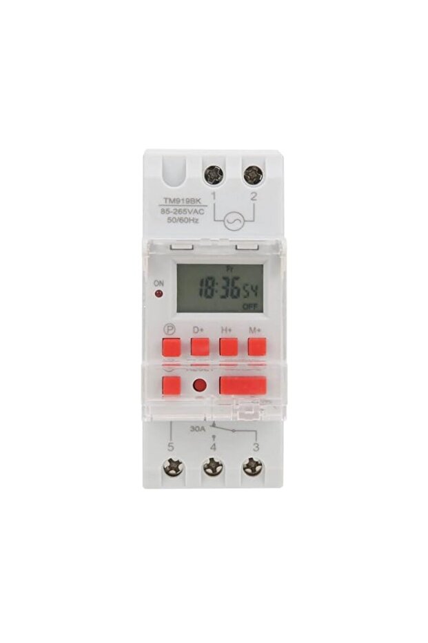 7 Days Programmable Timer Relay Digital Electronic Switch with Countdown Function for Home Office I