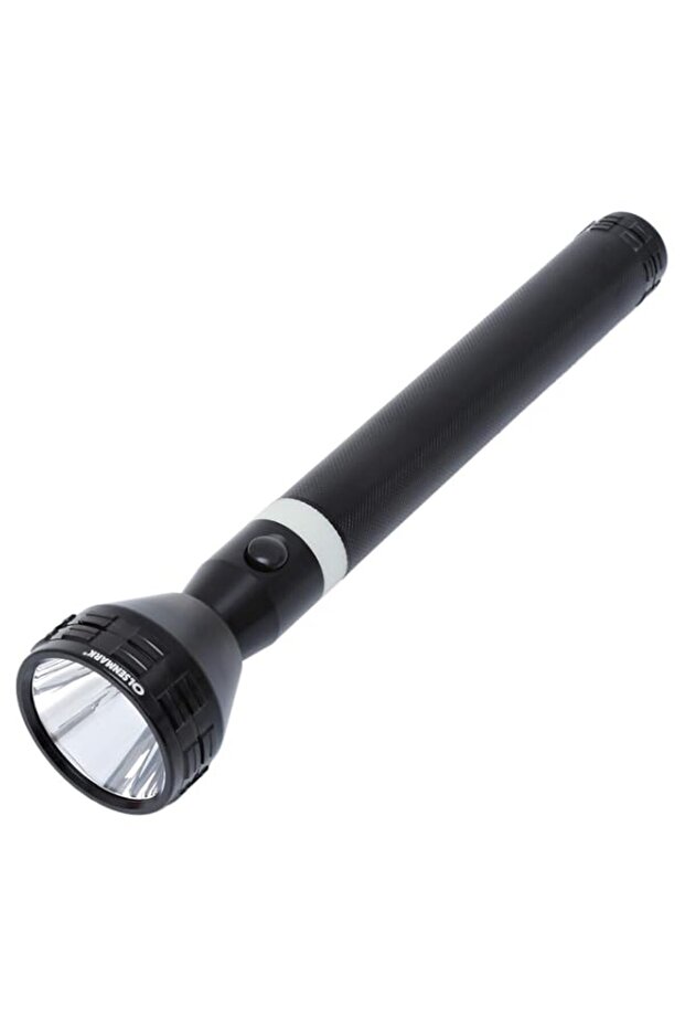 Olsenmark Rechargeable LED Flashlight OMFL2610 | 2800m Range, Night Glow, High-Capacity Battery, Bl
